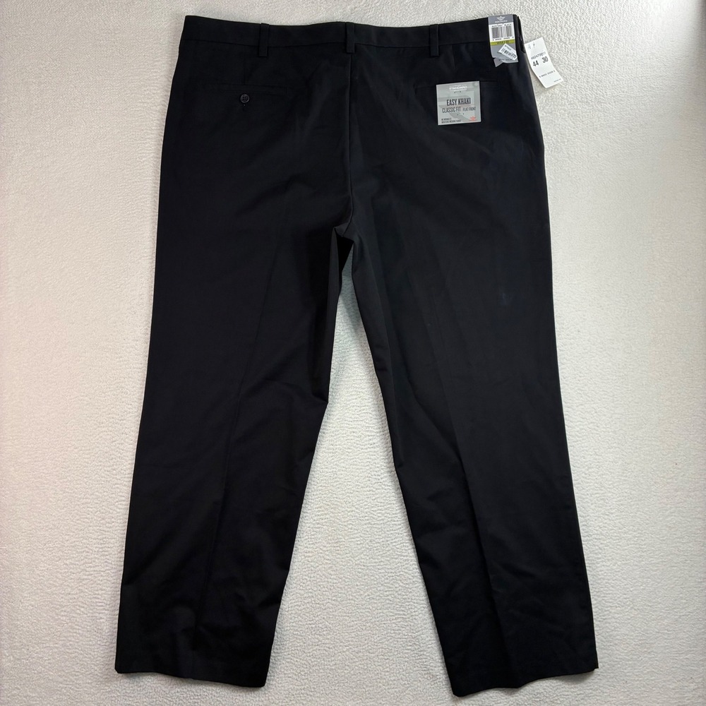 Dockers Easy Khaki Chino Pant Men 44x30 Black Classic Stretch Cotton Comfort NWT